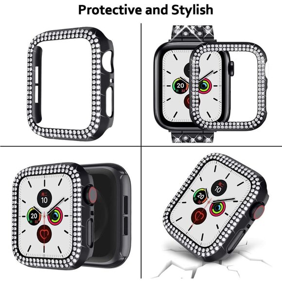 Bling Band Compatible Apple Watch 42mm iWatch Metal Rhinestone - Picture 4 of 7